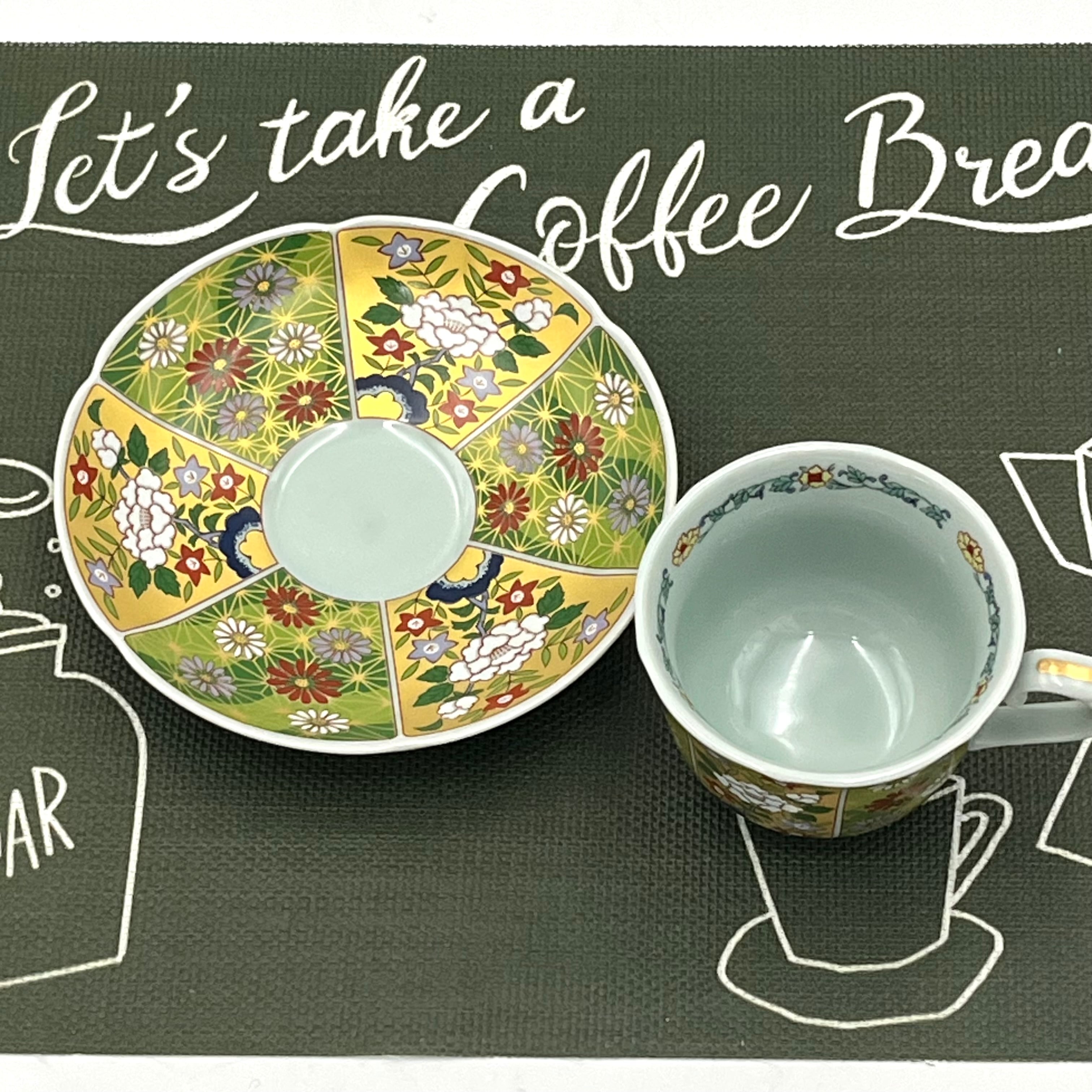 波佐見焼 錦古伊万里友禅菊絵 珈琲碗皿 カップ＆ソーサー | 有田焼