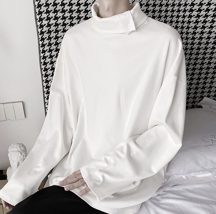 ハイネックデザインシャツ | Black or White ハイネックデザインシャツ | Black or White