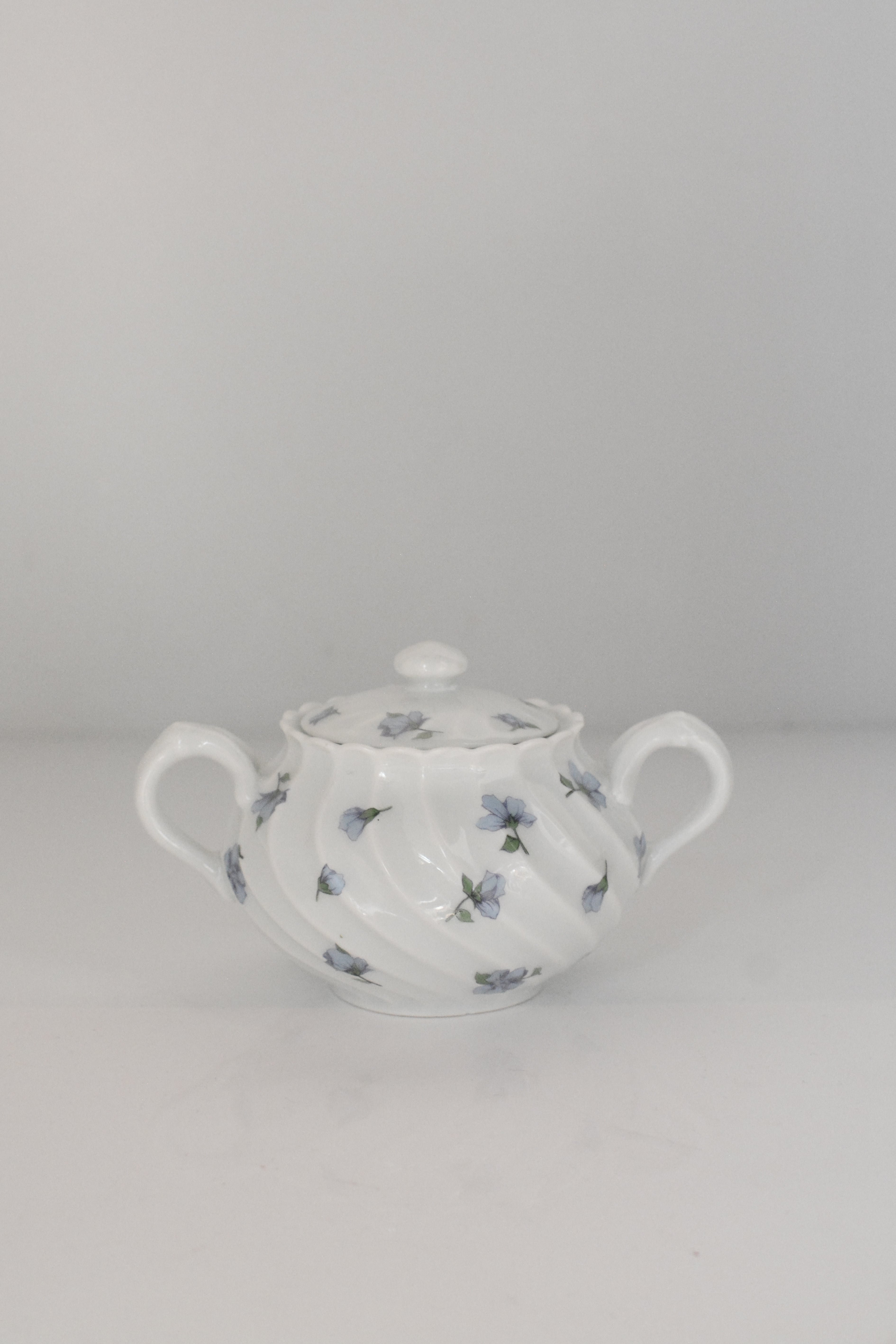 vintage sugar pot Limoges Petite Fleur