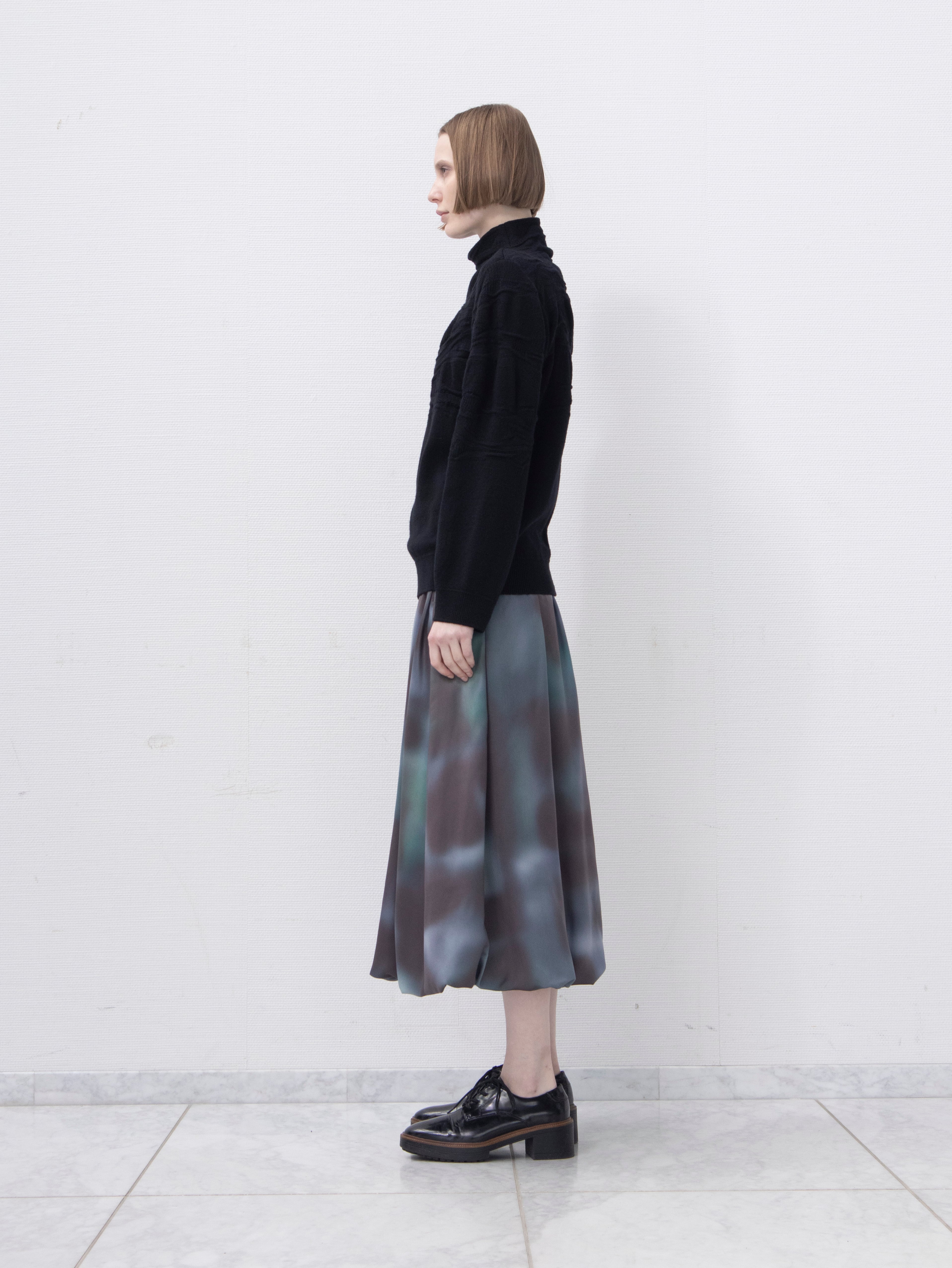 オーロラのように揺らめくスカート | J-33310-A_IVORY | JUN OKAMOTO