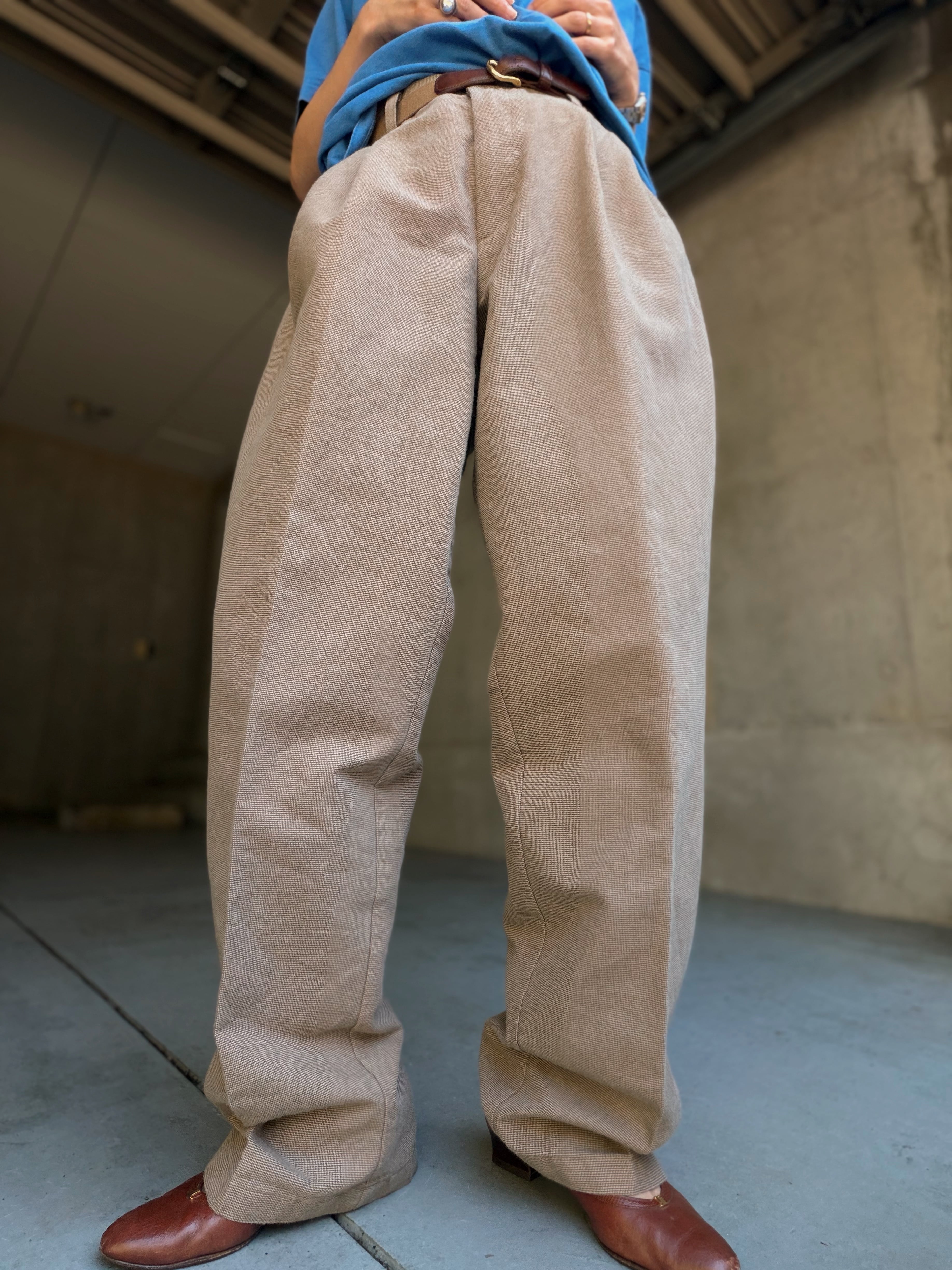 (PT1038)90's Dockers micro check 2tac pants