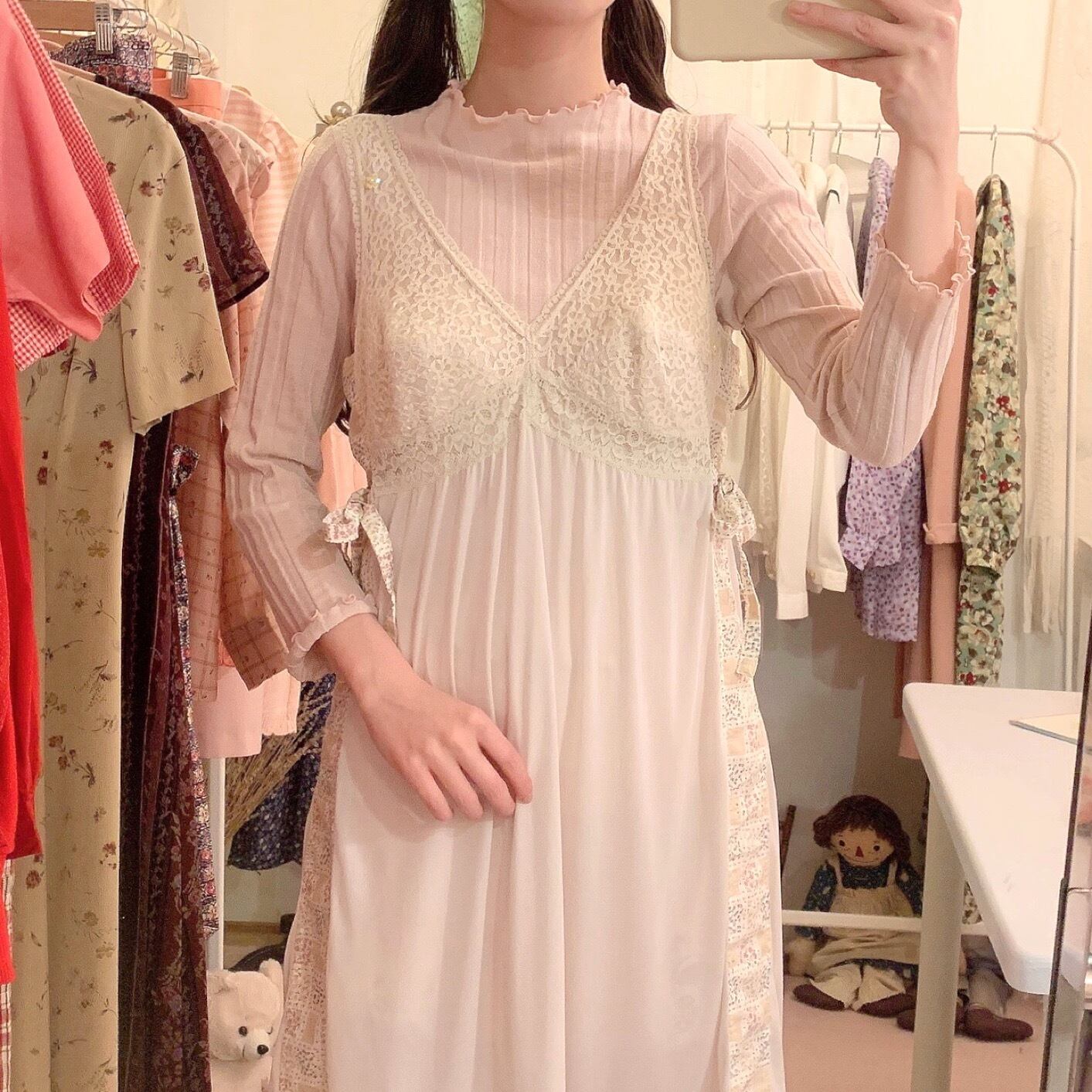 remake : lavender pollination lingerie tunic