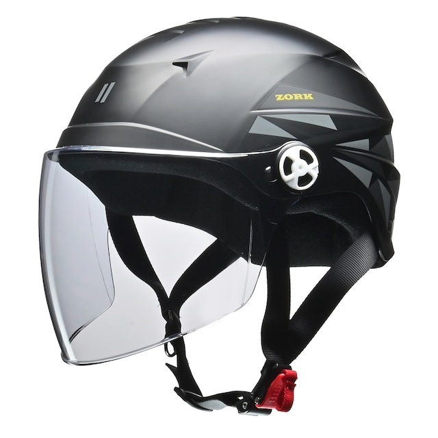 【公式】ZORK　ハーフヘルメット　マットブラック　大きめフリー