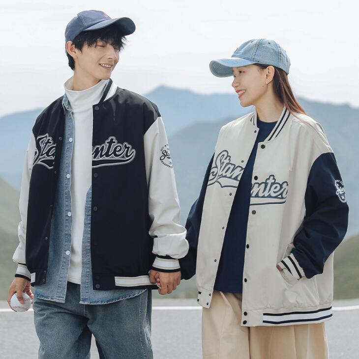 韓国風 秋冬新作 メンズコート ジャケット トップス 野球コート カップル服