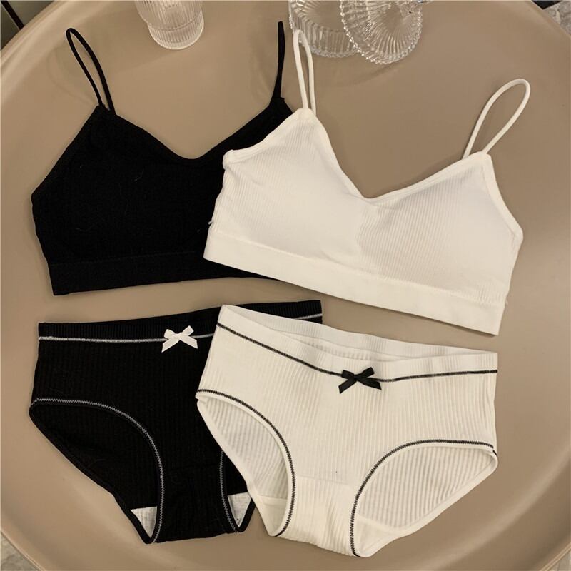 サマーオータムブラ トライアングルセット レッド 夏物 秋物 萌量不足52777920242