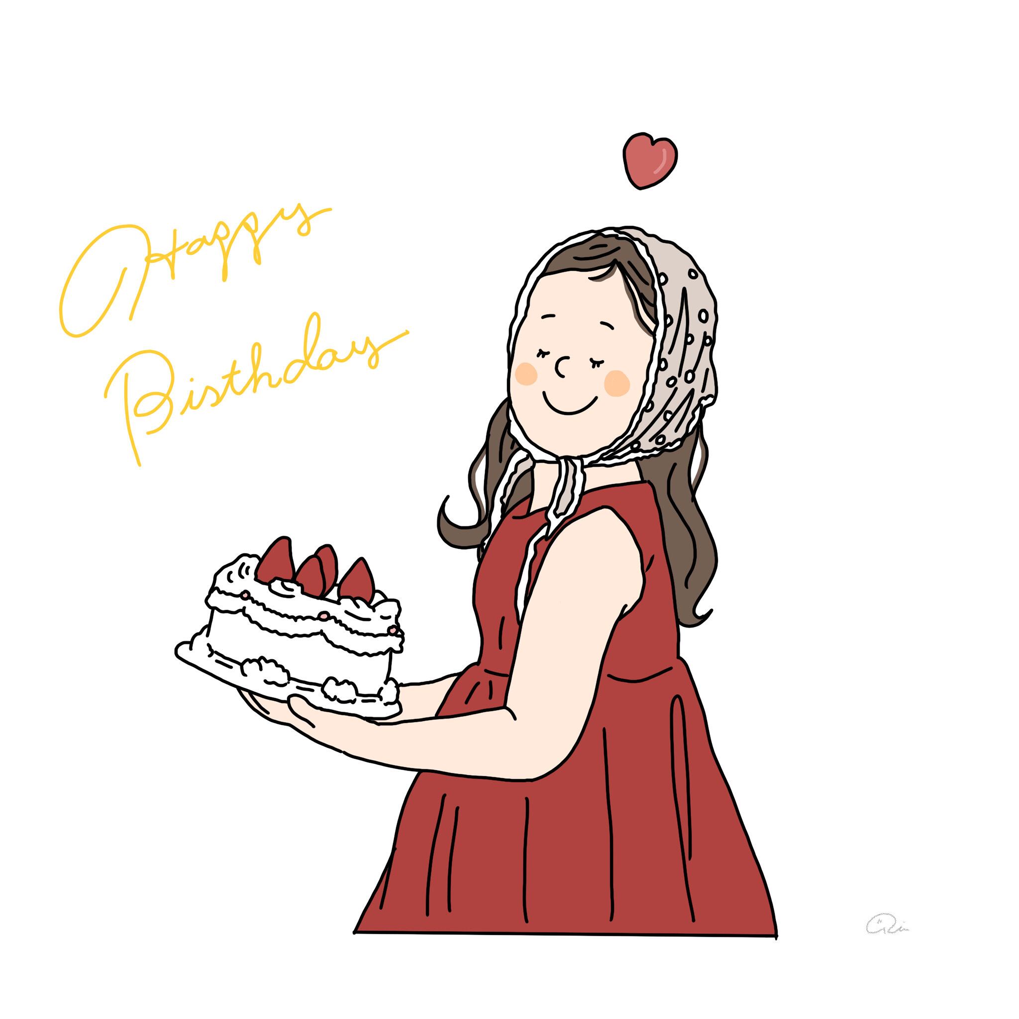 似顔絵イラスト/上半身シンプル | miumochi