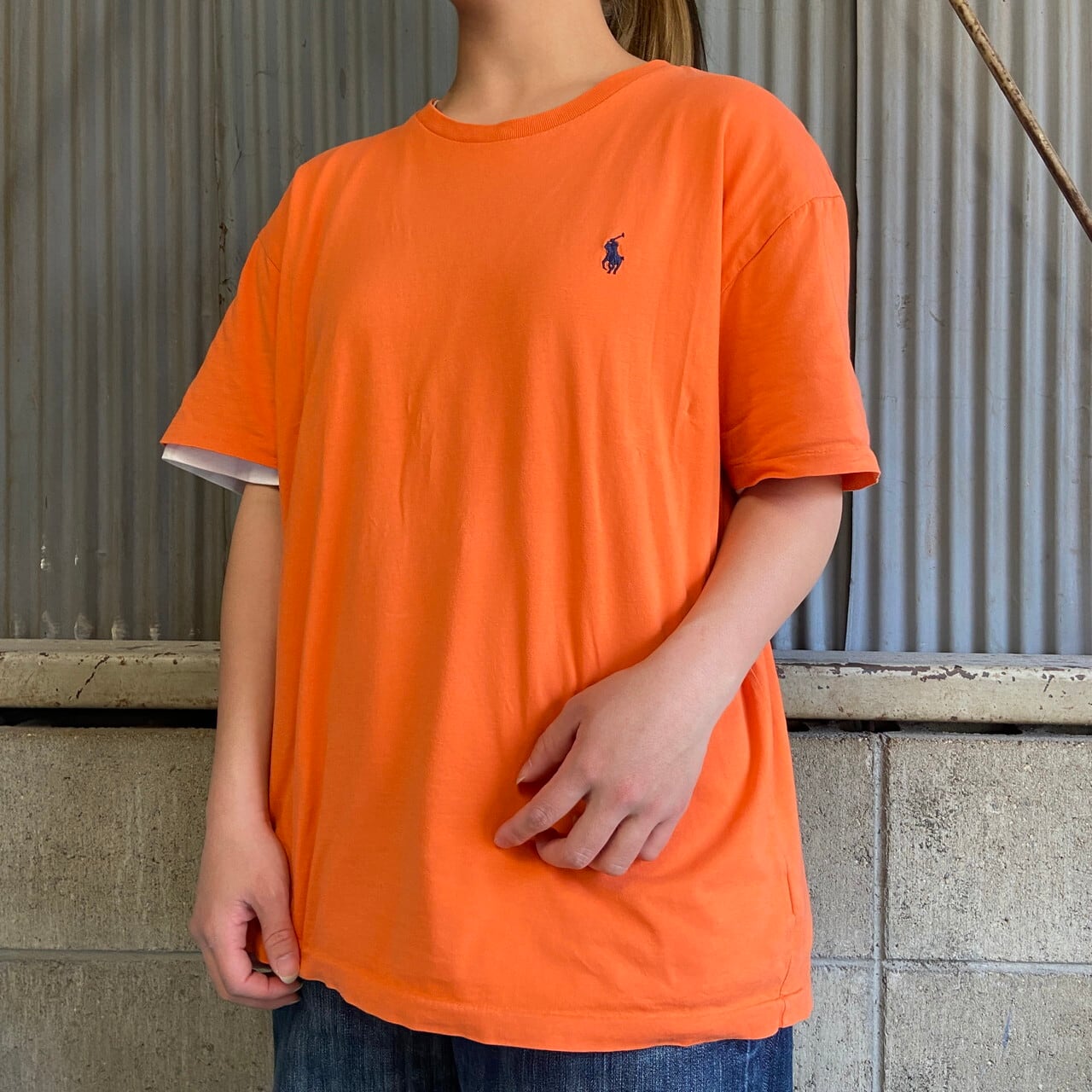 Polo Ralph Lauren ラルフローレン Tシャツ メンズM 古着 ワンポイント 