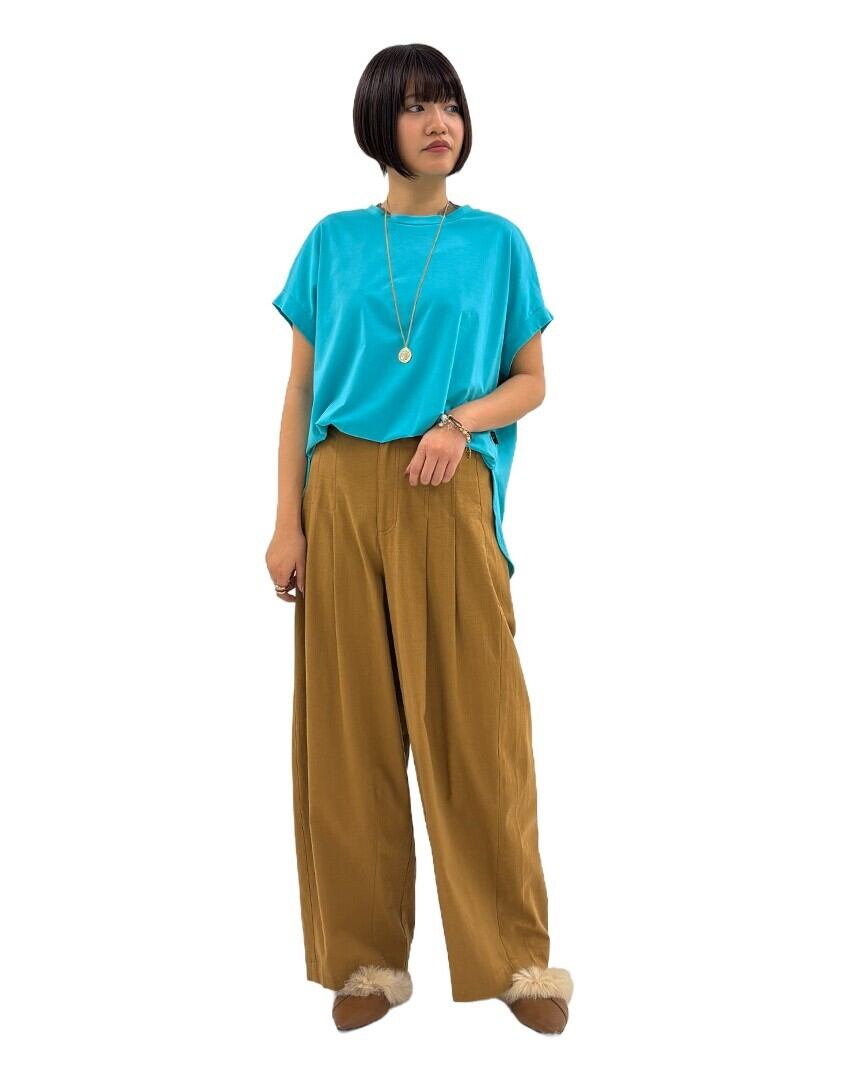 SALE【ayane】コットンストレッチバレルレッグパンツ 826521 アヤン