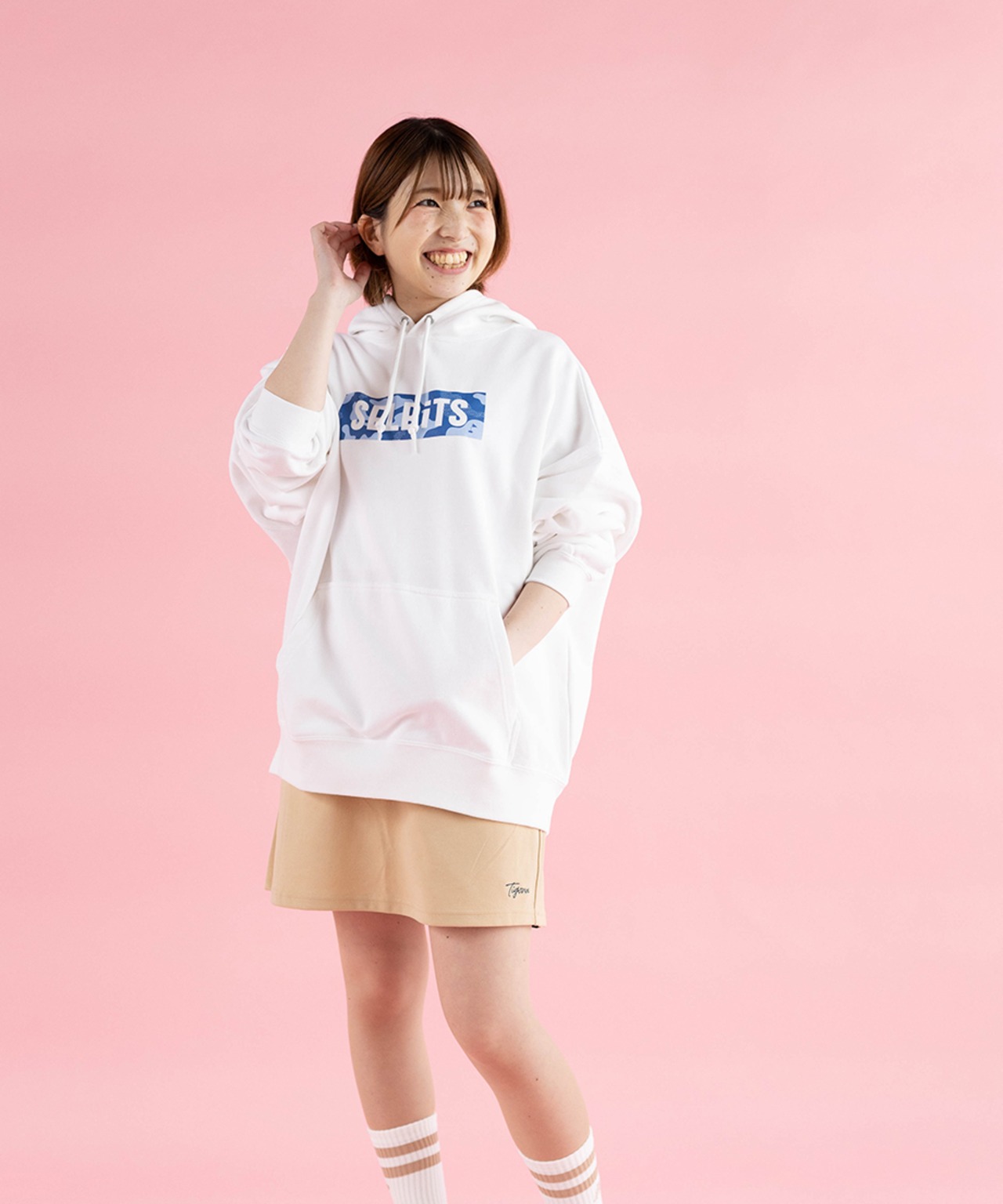 LOGO BLUE CAMOUFLAGE PARKA ”white” / 迷彩ロゴパーカー