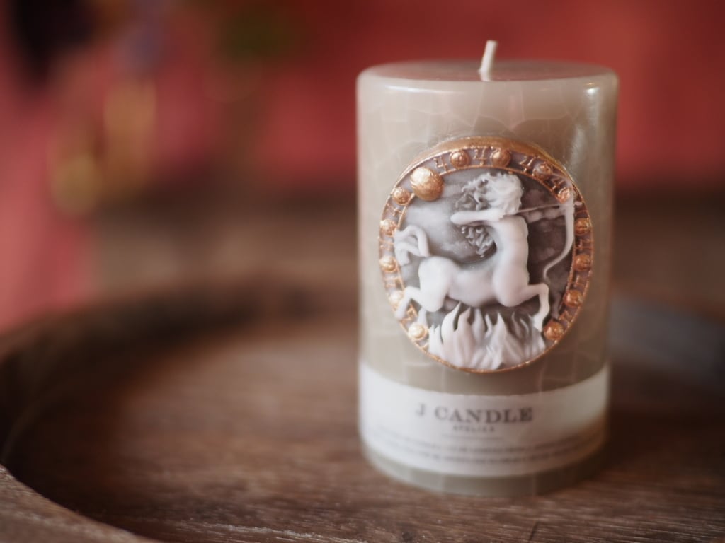 12 Zodiac sign candles -beige-【12星座キャンドル】 | J candle