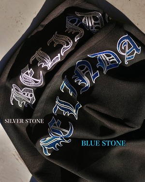 BELINDA CROSS CHARM ZIP JACKET BLACK×SILVER【BB25035】