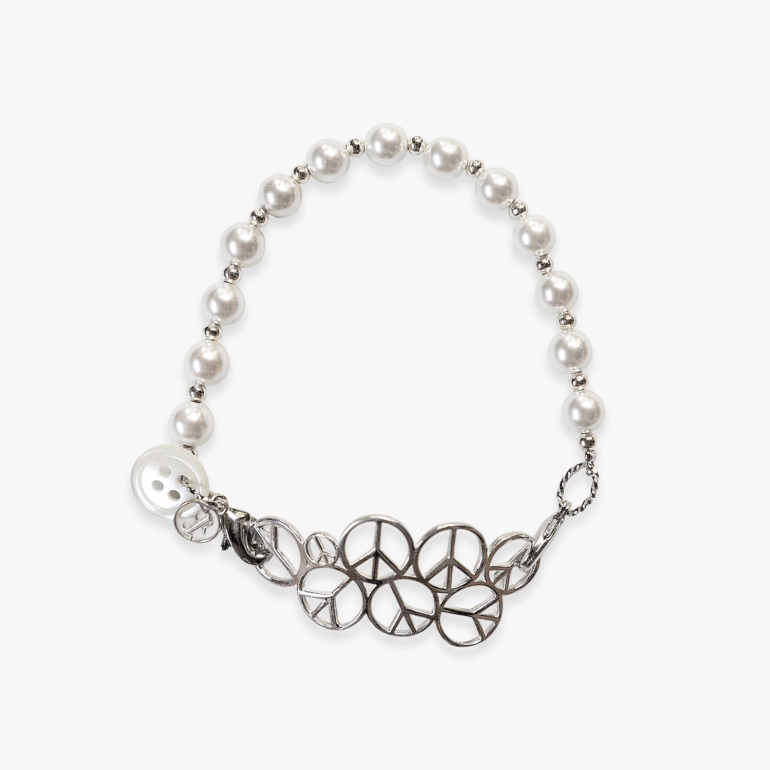 FAKE AS FLOWERS / FAF 25AW PEACE BRACELET (SILVER)