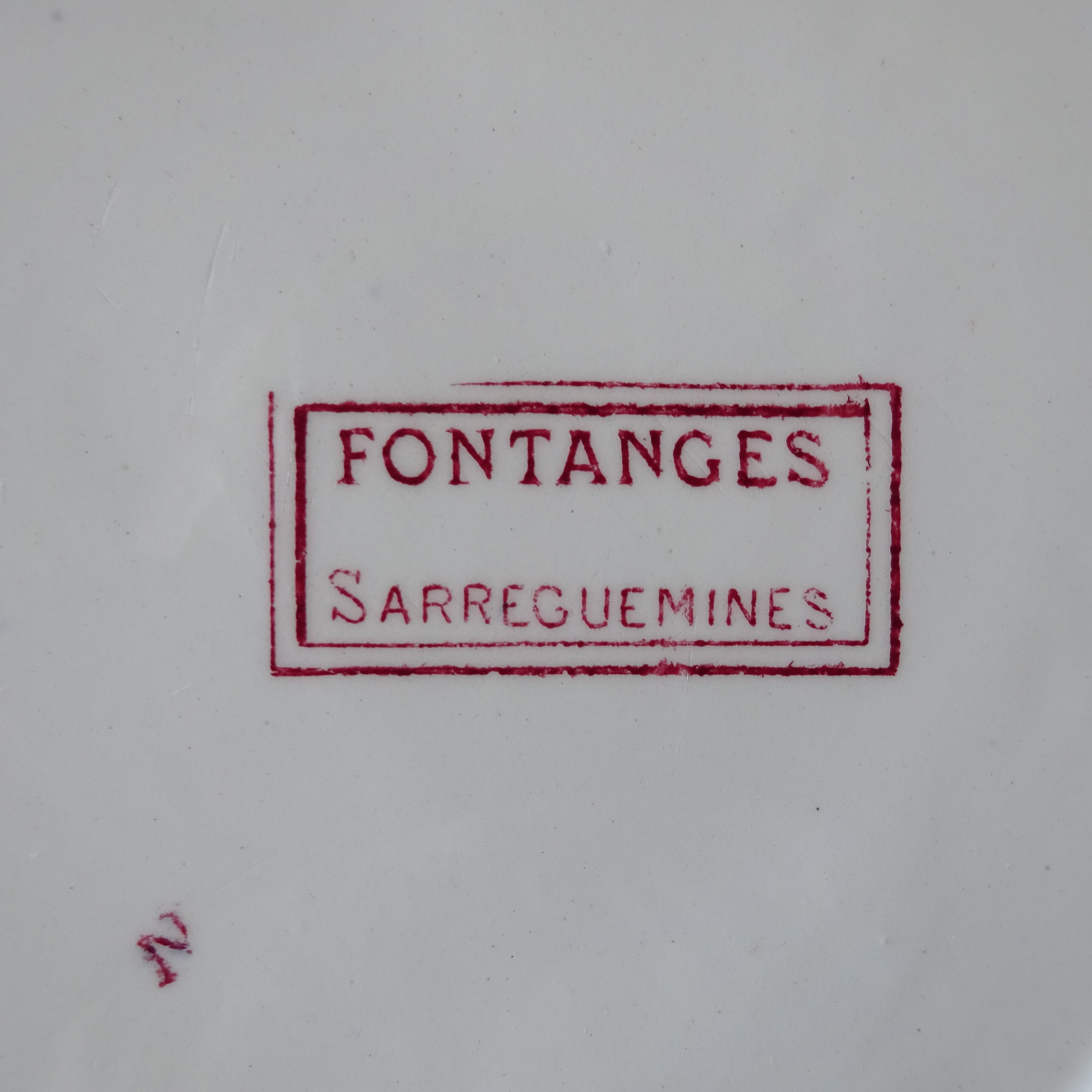【 Épuisé 】Sarreguemines*modèle《FONTANGES》assiette plate