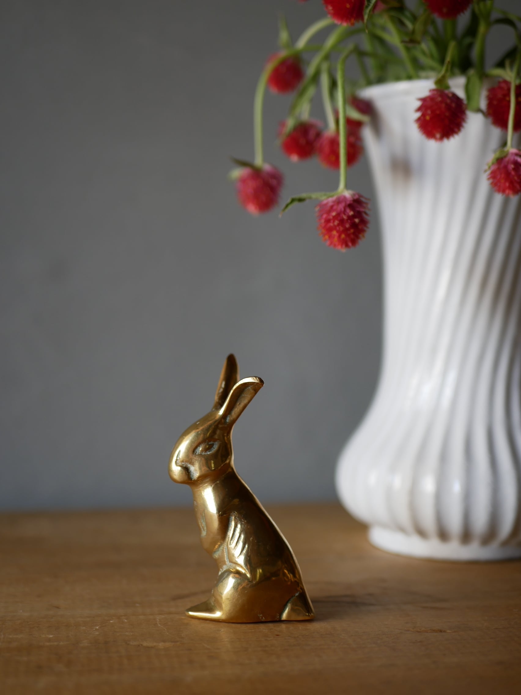 ラビット オブジェ ペーパーウェイト フランスアンティーク ブロカントのある生活