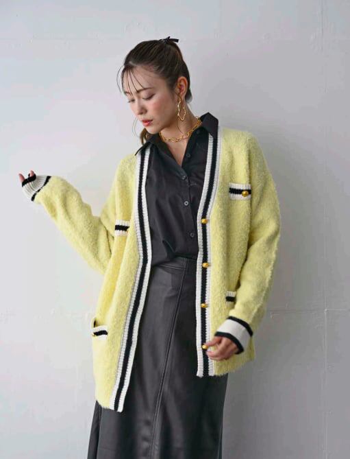 D8632　シャネル風カーデイガン