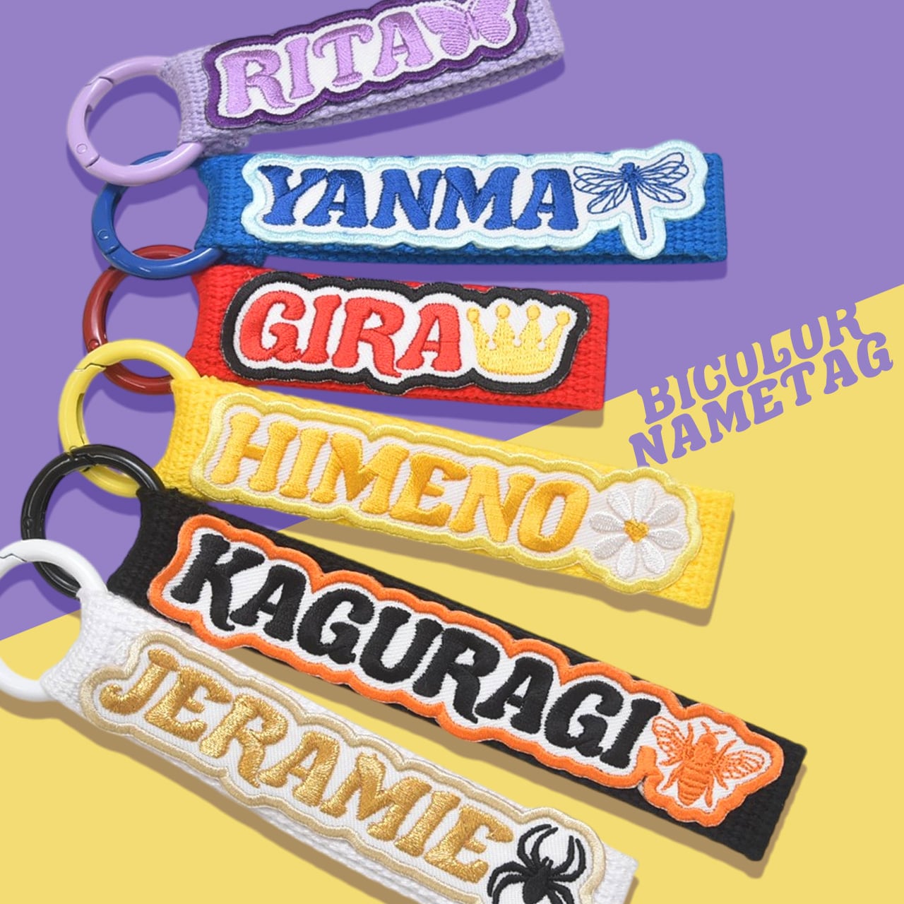 HYOSUNG リサイクル ネームタグ 2色選べる】バイカラーネームタグ | namely