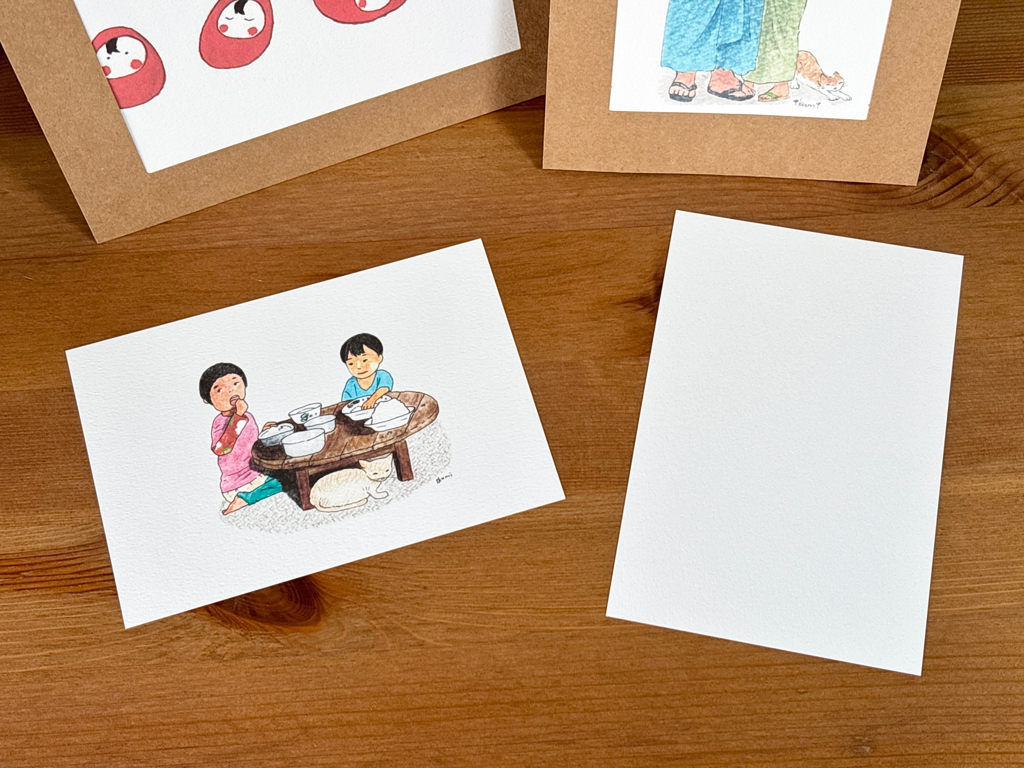 ミャンマー 水彩プリント 額入りイラスト【ミャンマーだるま】 TZK0025