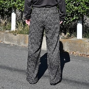 INTERIM / TEXTURED DONEGAL BOUCLÉ  DEADSTOCK WIDE DRESS EASY PANTS