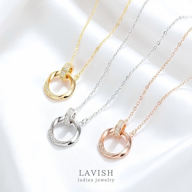 エタニティリング ネックレス ｜ 上品 レディース