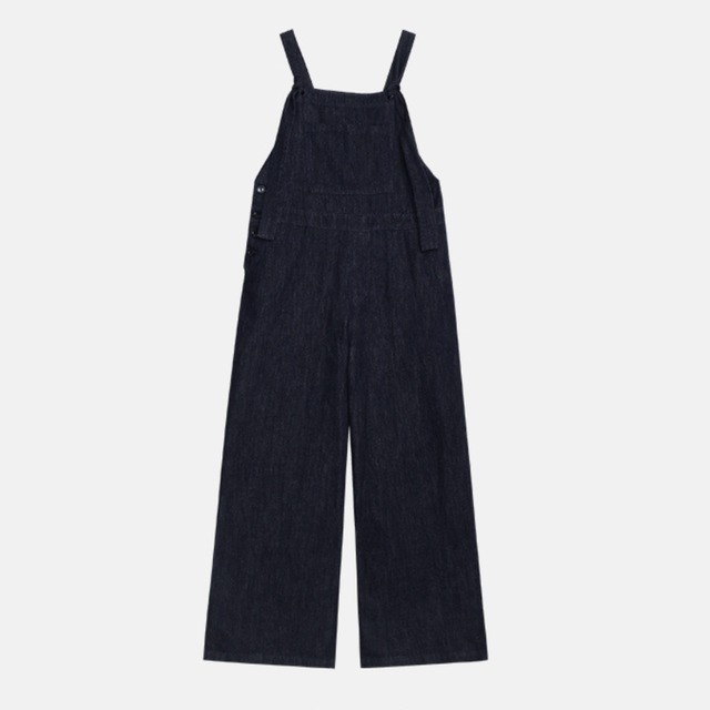 wide-leg denim overall J00126