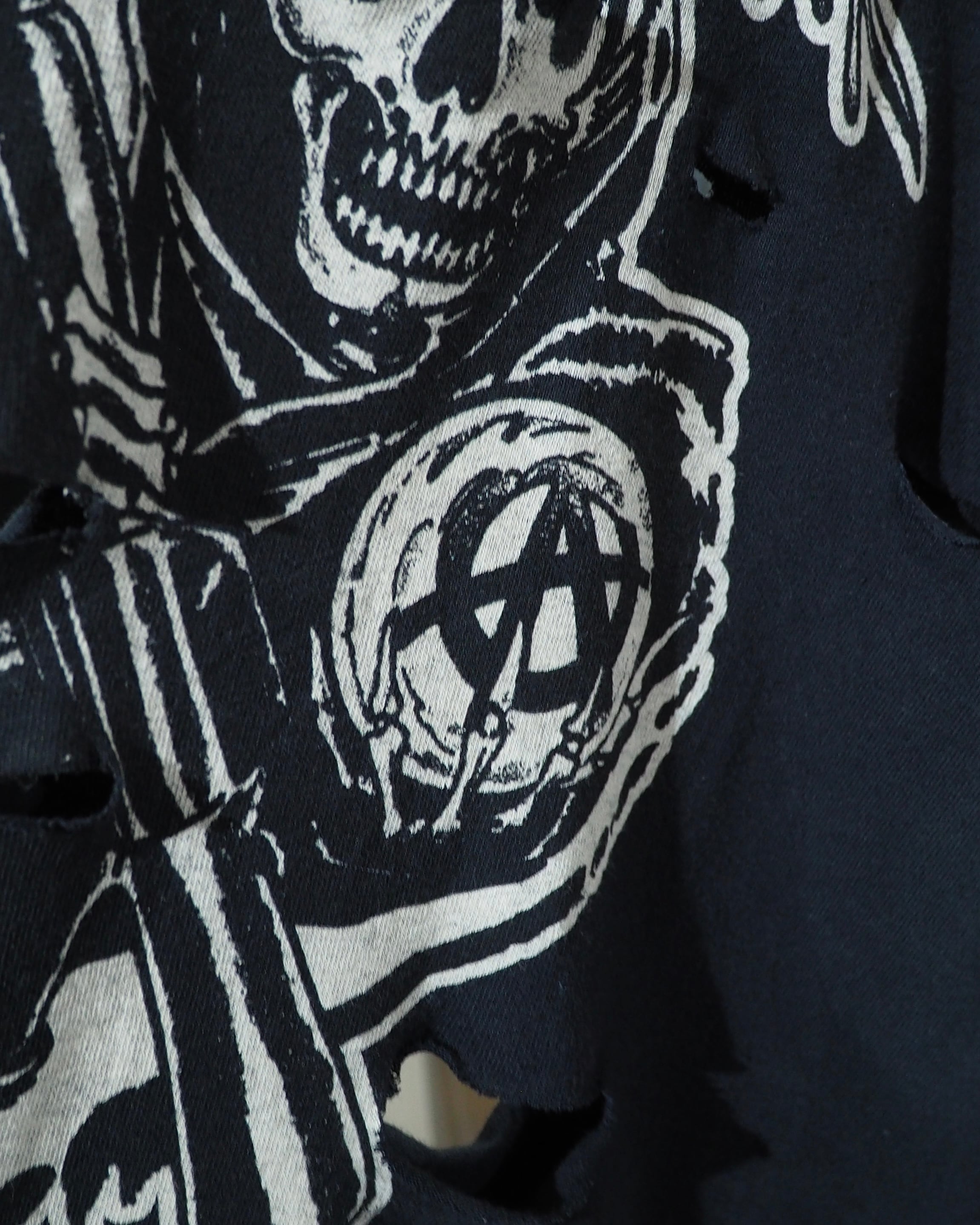 ” 循環 ” ” 死神 - Grim reaper ” Boro Circulation Re:make long sleeve Tee