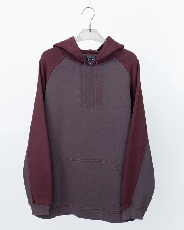 "OAKLEY" 2-tone design hoodie sweat