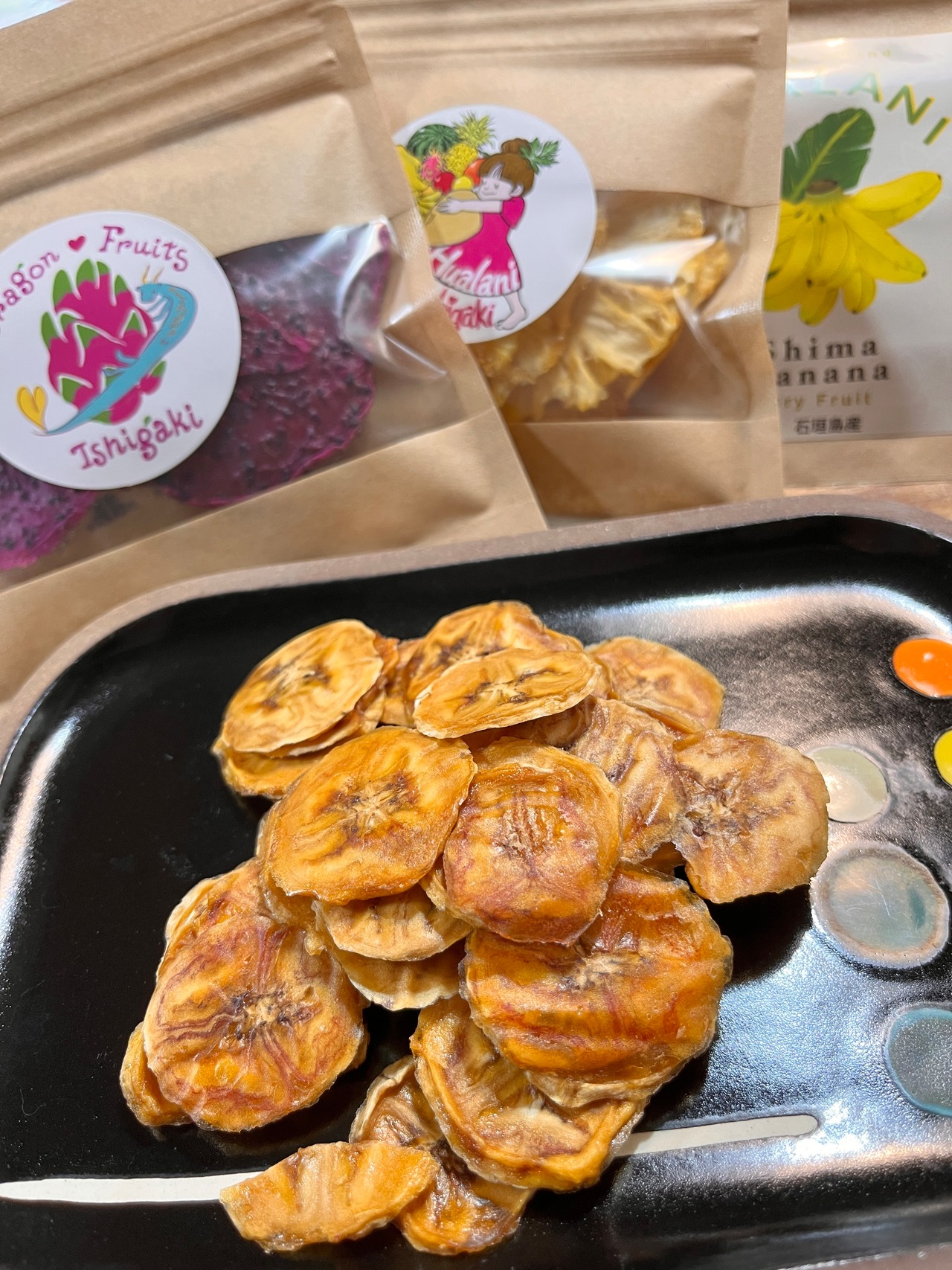 【送料無料】石垣島産 無添加ドライフルーツ3種（ドラゴン、島バナナ、パイナップル）セット