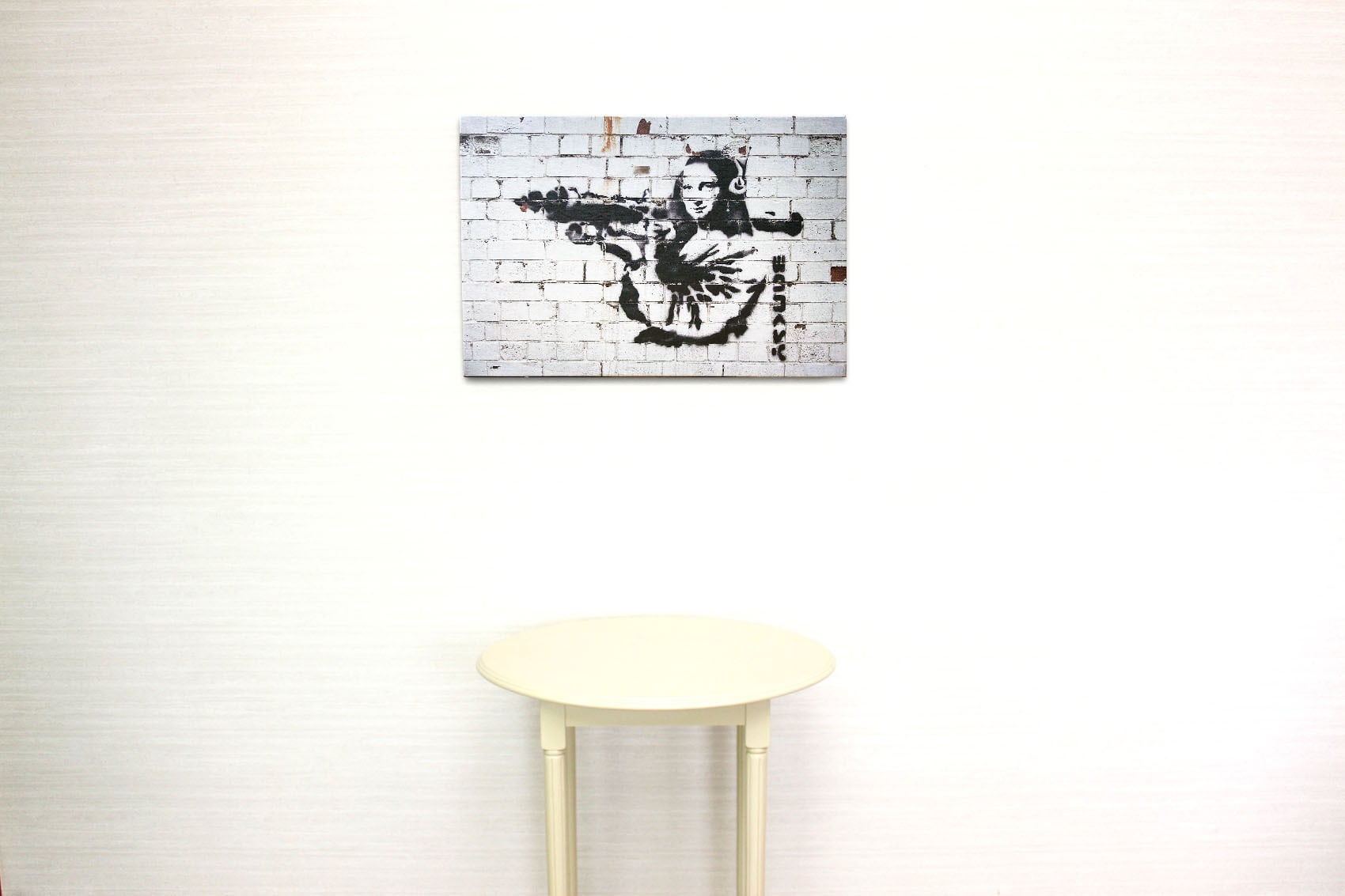 バンクシー「モナリザとバズーカ/Mona Lisa With Bazooka」展示用