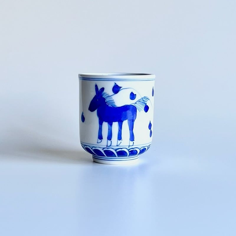 2026干支もの 遊馬 湯呑(小)