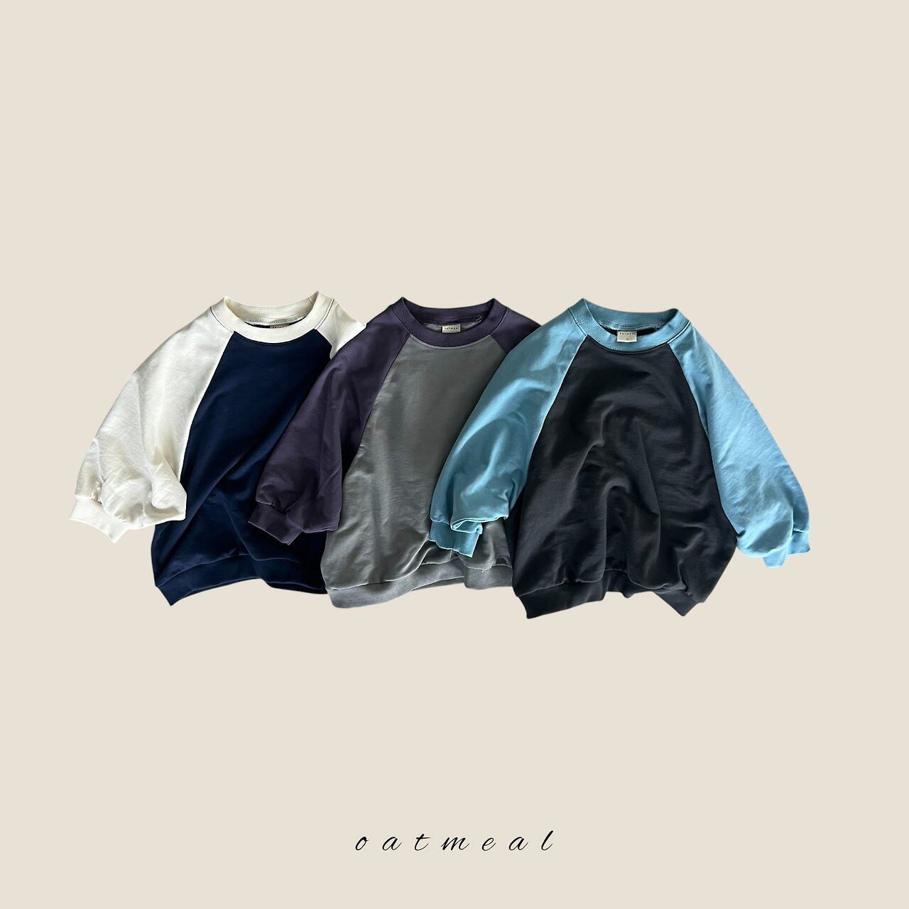 《予約》送料無料【oatmeal】Tutu Raglan Sweatshirt