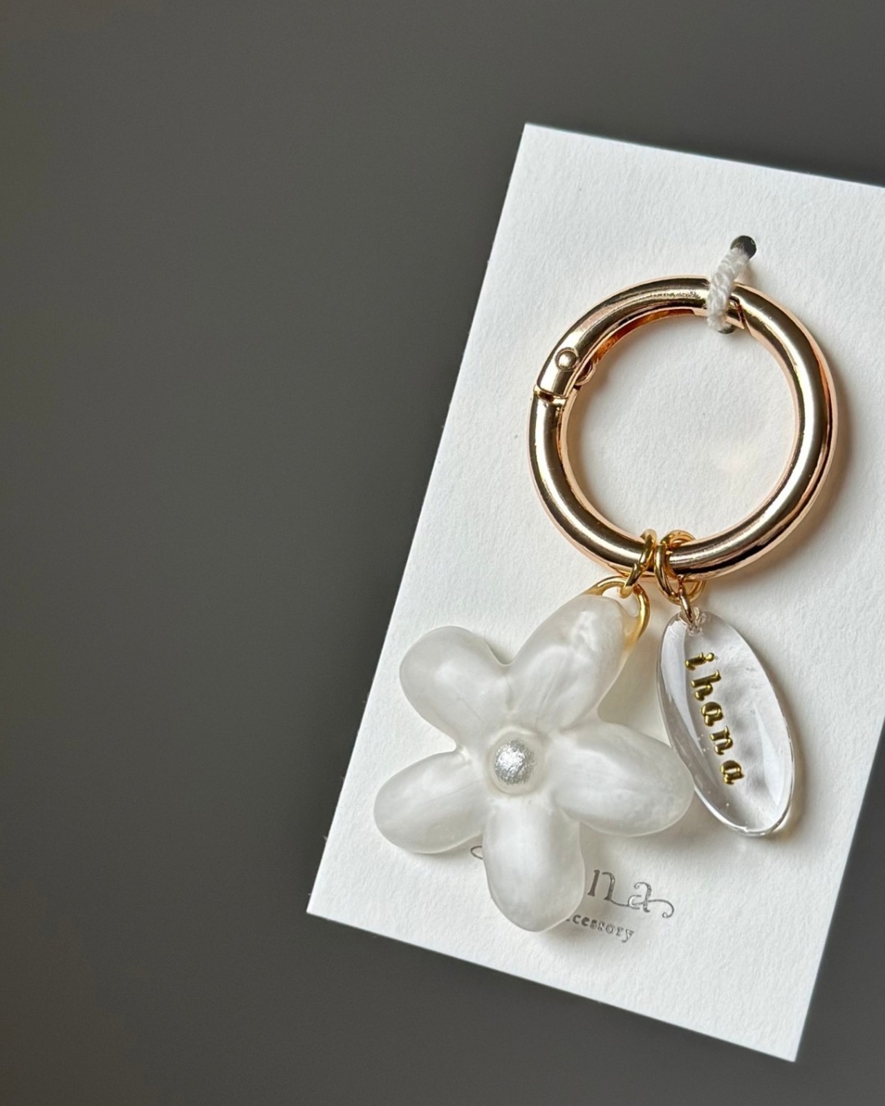 jasmine keychain【 name plate 】