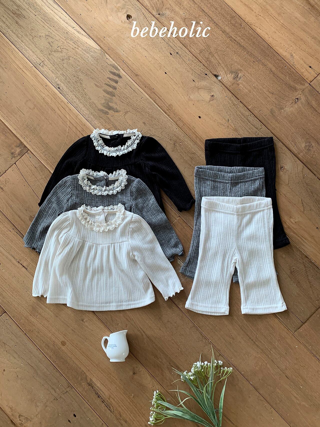 morning shirring set【bebeholic】※9月中旬〜下旬発送予定