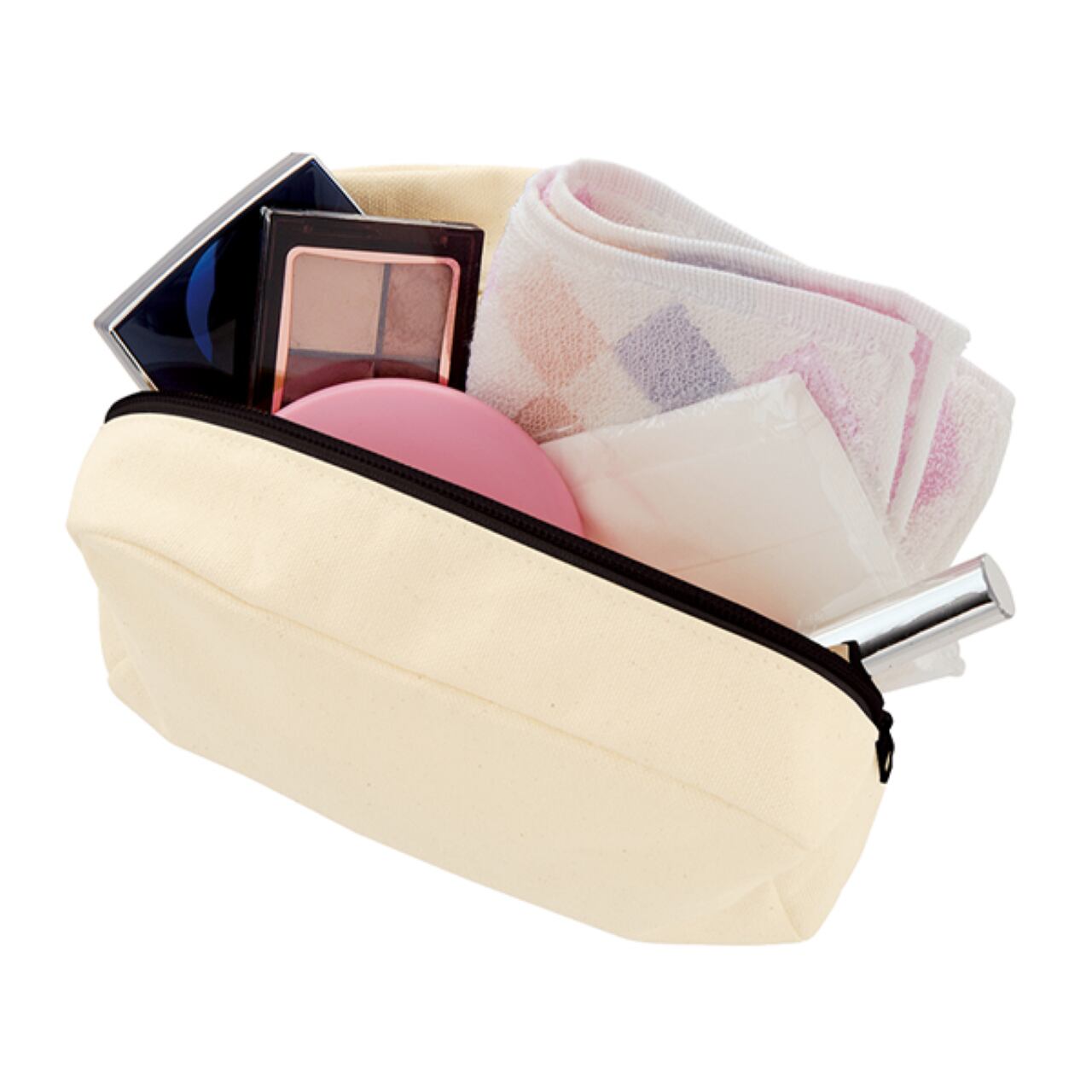 DHD(M)025【キャンバスファスナーポーチ（ナイトブラック）　アインシュタインⅡ】