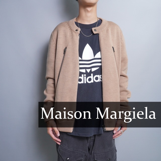 Maison Margiela】メゾンマルジェラ 八の字ニットライダースジャケット