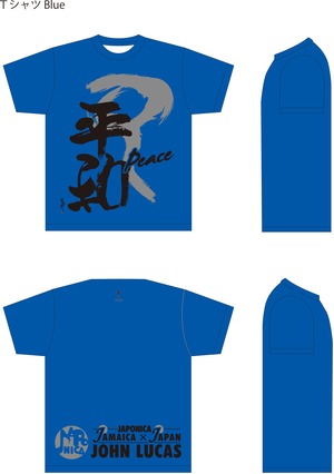 JAPONICA オリジナルTシャツ (青,緑,赤,白,黄)