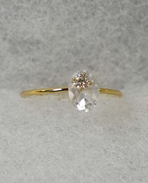 【専用ページ】（SV）Thalatta stone ring Quartz×Moissanite