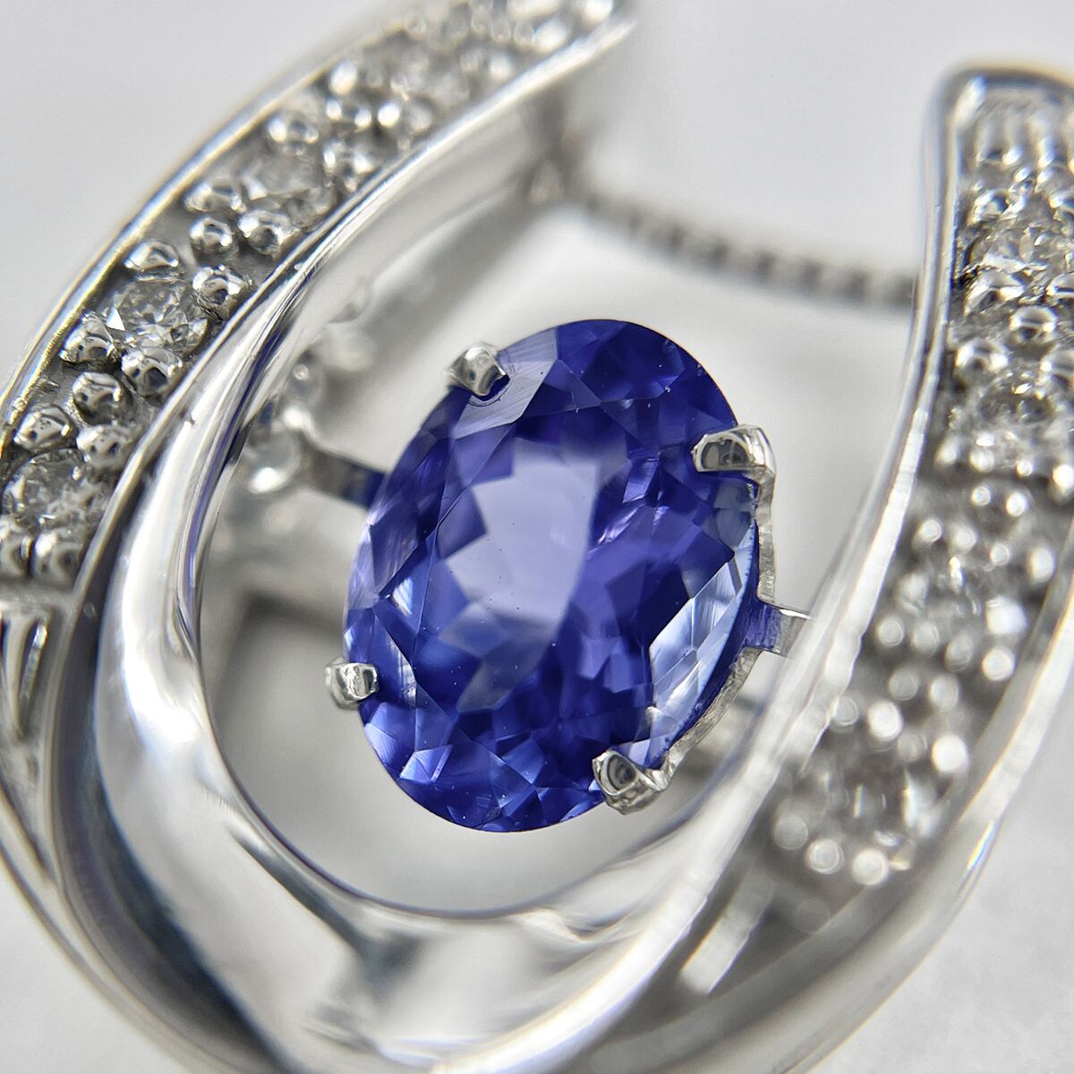 PT900 タンザナイト リング 2.93CT Pt900 Pt850 天然