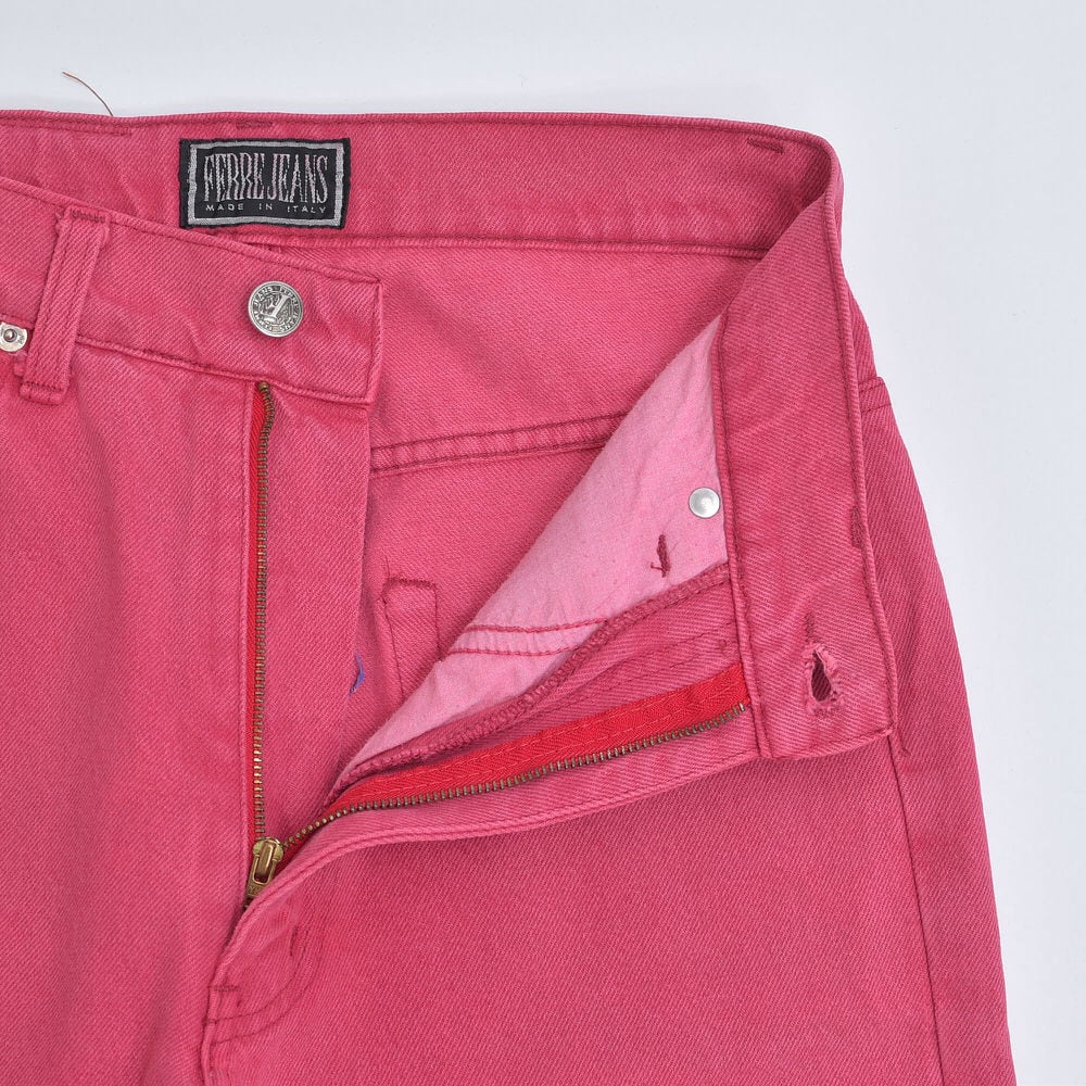 80～90s イタリア製 FERRE JEANS カラー デニムパンツ ジャンフランコ