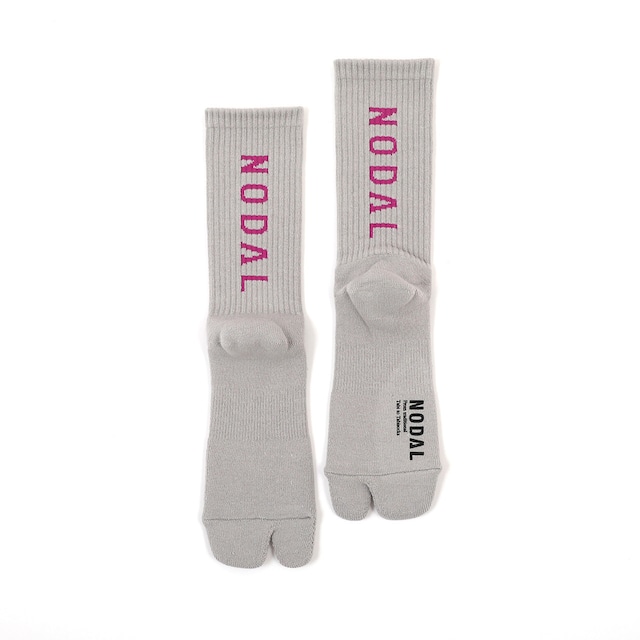 NODAL Logo Socks（Ash Gray）