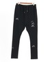 Embroidery Sweat Pants　Black