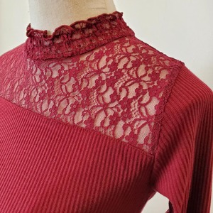 【USED】長袖カットソー　赤　Lサイズ