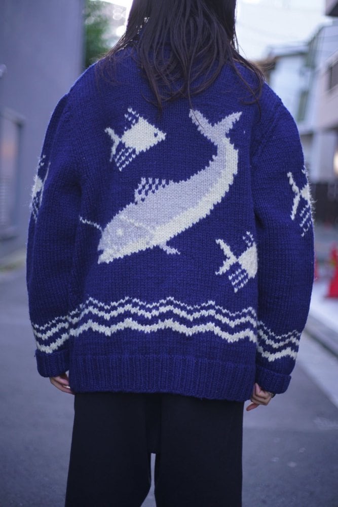 Vintage Cowichan Sweater Killer Whale [1960s-] Vintage Cowichan