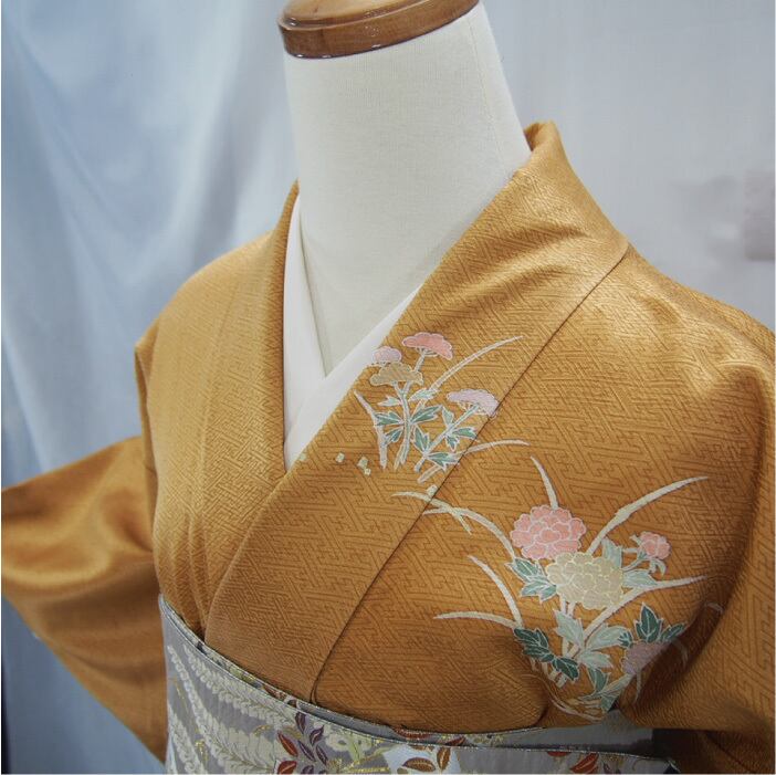 訪問着植物柄着物-【きまぐれセール中】coyote 谷川俊太郎アラスカ川内