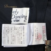 社交ダンス 衣装 セキネ SEKINE 日本製 ワンピース ドレス ブラック系 黒 レース ダンス パーティ 発表会 フリル 上品 綺麗 おしゃれ レディース ステージ衣装 ダンス衣装 エレガント パーティドレス フォーマル シンプル