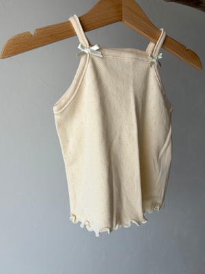 【 即納 】Eyelet Sleeveless Tee