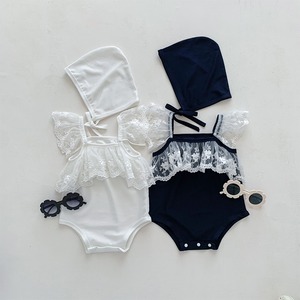 【BABY&KID】夏作レースフリルデザインが可愛い水着セット