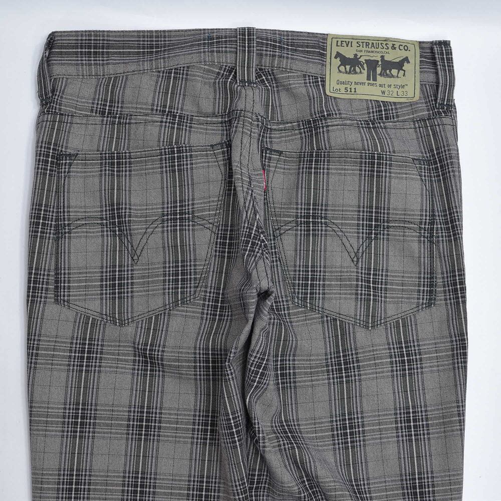 リーバイス　511 slim  チェック柄 美品】リーバイス Levi's 511 スリム チェック柄パンツ 29インチ