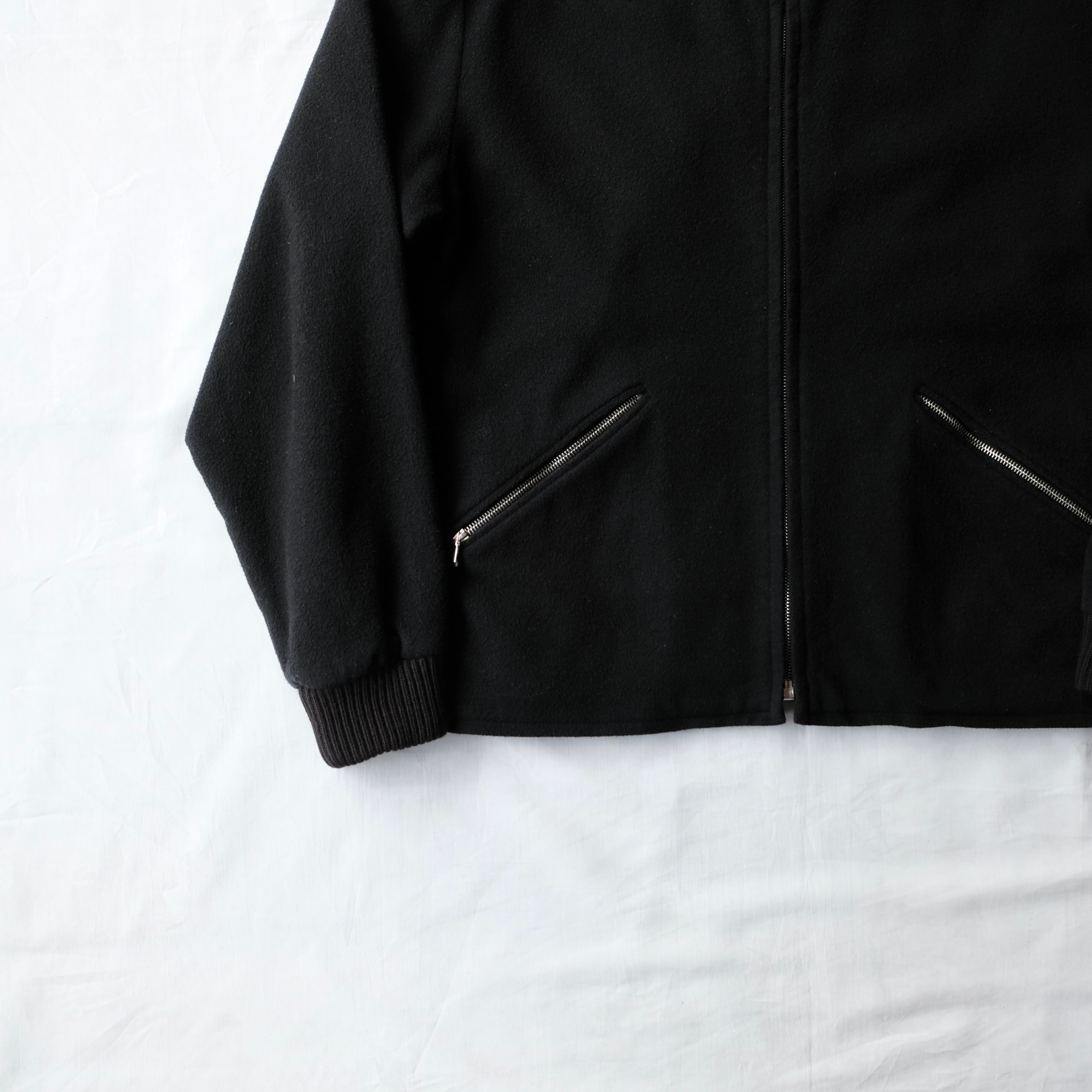 agnes b. HOMME MADE IN FRANCE RIB NECK WOOL BLOUSON | safarionline