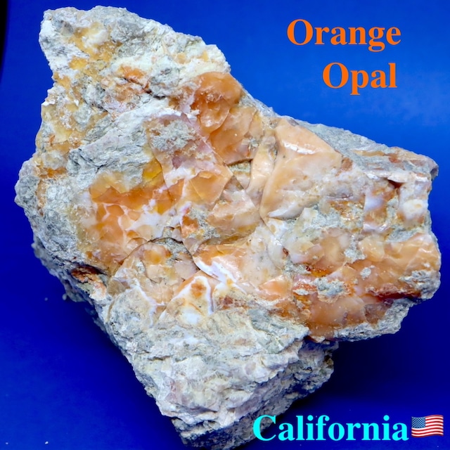 ※SALE※ カリフォルニア産 オレンジ オパール 原石 鉱物 天然石 352g OOP001 パワーストーン