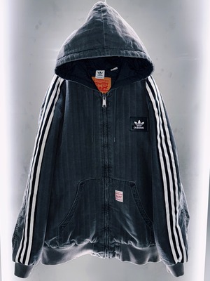 special Original Re:make "adidas×LEVI'S" hooded denim jacket